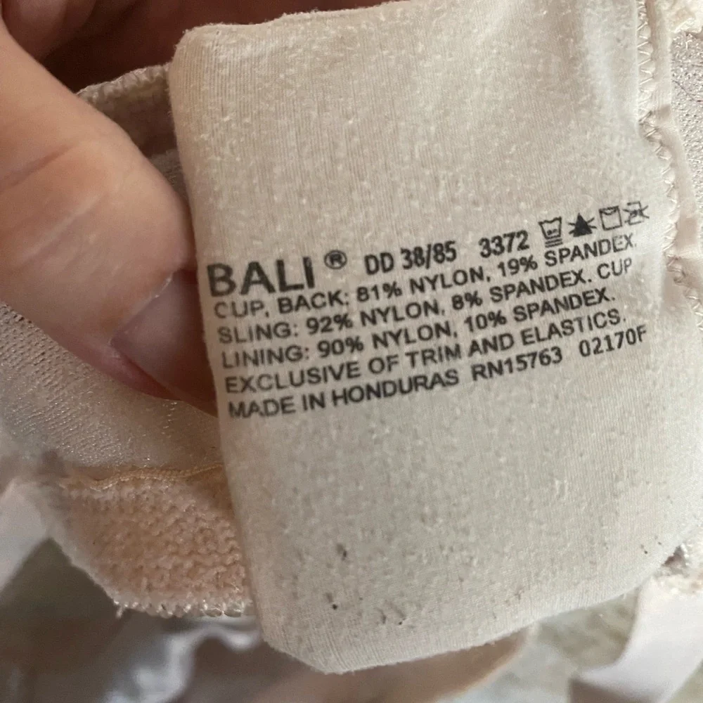 Bali Double Support Light Nude Floral Bra 38DD